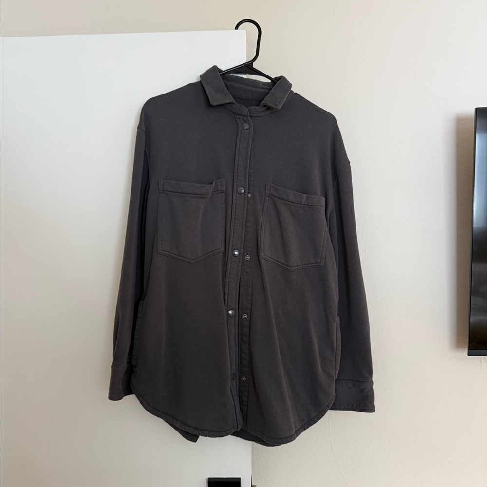 Abercrombie & Fitch Charcoal Button-Up Shirt